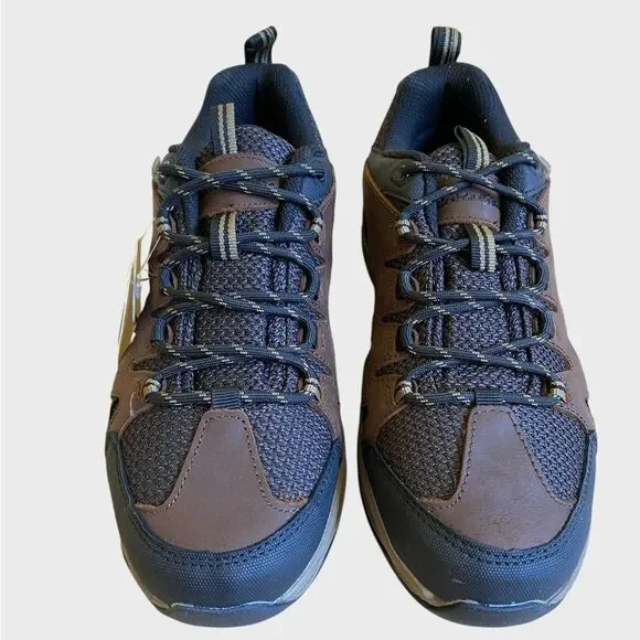 NWB Eddie Bauer Lake Union Lux Men's Leather Waterproof Hiking Shoes 8.5 Brown